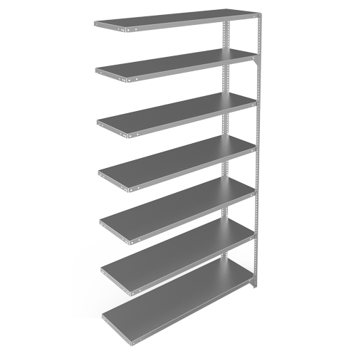 &eacute;l&eacute;ment de rayonnage, Acier galvanis&eacute;, Montant &agrave; fente, Capacit&eacute; 300 lb, 48" la x 84" h x 15" p Distribution Jean Lapalme