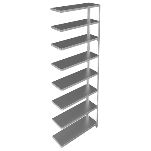 &eacute;l&eacute;ment de rayonnage, Acier galvanis&eacute;, Montant &agrave; fente, Capacit&eacute; 400 lb, 36" la x 96" h x 12" p Distribution Jean Lapalme
