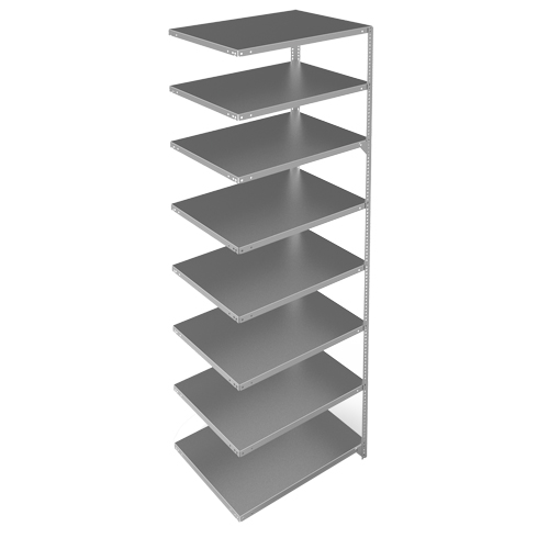 &eacute;l&eacute;ment de rayonnage, Acier galvanis&eacute;, Montant &agrave; fente, Capacit&eacute; 400 lb, 36" la x 96" h x 24" p Distribution Jean Lapalme