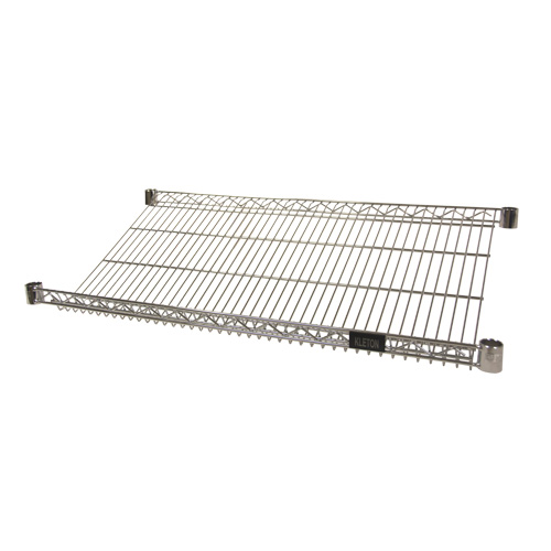 Tablette inclin&eacute;e en treillis m&eacute;tallique, 18" la x 48" p, Capacit&eacute; de 400 lb Distribution Jean Lapalme