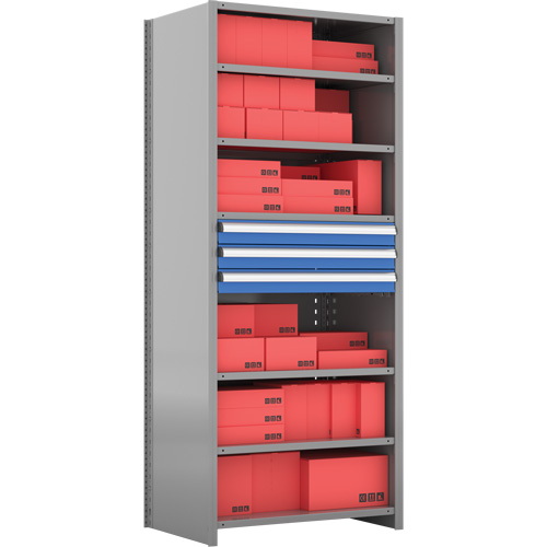 Cabinet d'entreposage &agrave; tiroirs int&eacute;gr&eacute; Interlok Distribution Jean Lapalme