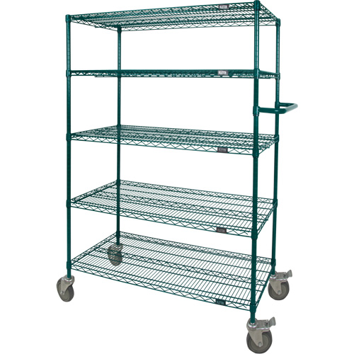 Chariot en treillis m&eacute;tallique &agrave; pousser, Fini &eacute;poxy, 36" x 69" x 24", Capacit&eacute; 600 lb Distribution Jean Lapalme
