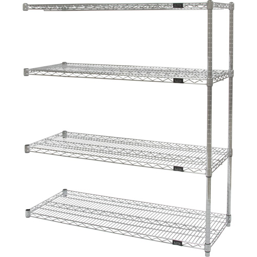 &eacute;tag&egrave;res robustes en treillis chromat&eacute;, Ensemble Ajout, Tiers 4, 30" la x 54" h x 14" p Distribution Jean Lapalme