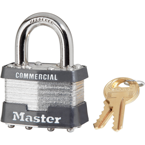 Cadenas lamin&eacute;, Argent, Cl&eacute;s identiques, Acier lamin&eacute;, Largeur de 1-3/4" Distribution Jean Lapalme