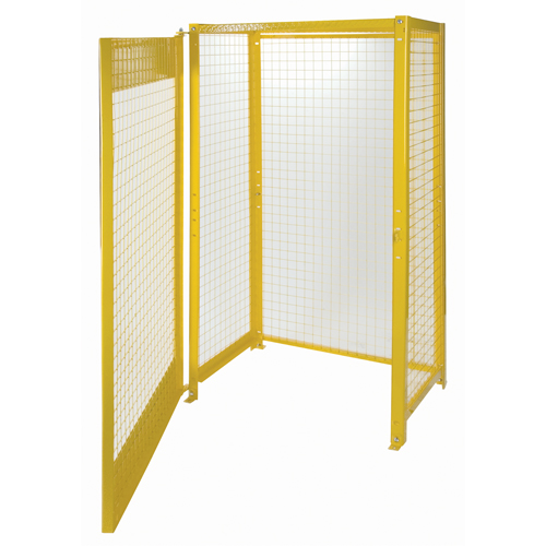 Gas Cylinder Cabinets, 10 Cylinder Capacity, 44" W x 30" D x 74" H, Yellow Distribution Jean Lapalme