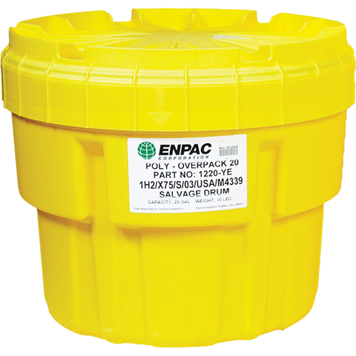 Poly-Overpack&reg; 20 Salvage Drum, 20 US gal., Stationary Distribution Jean Lapalme