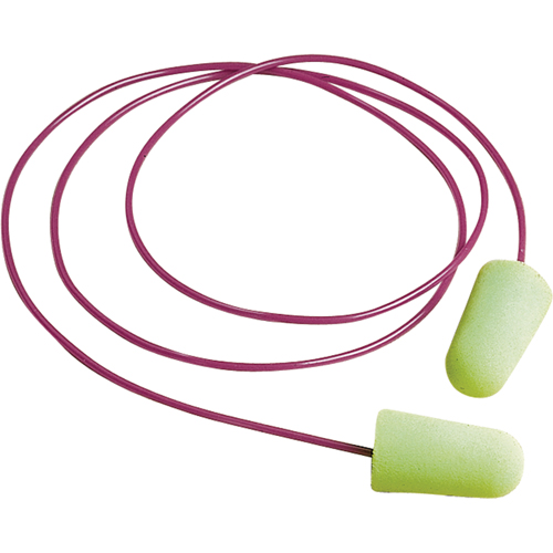 Bouchons d'oreilles en mousse Pura-Fit, Vrac - Boîte, Avec cordon Distribution Jean Lapalme