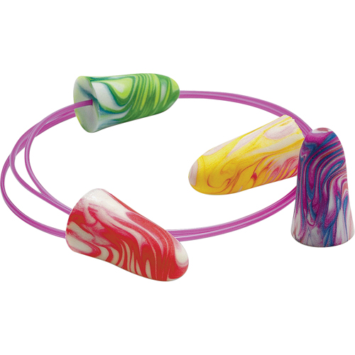 Bouchons d'oreilles en mousse SparkPlugs, Vrac - Boîte, Avec cordon Distribution Jean Lapalme