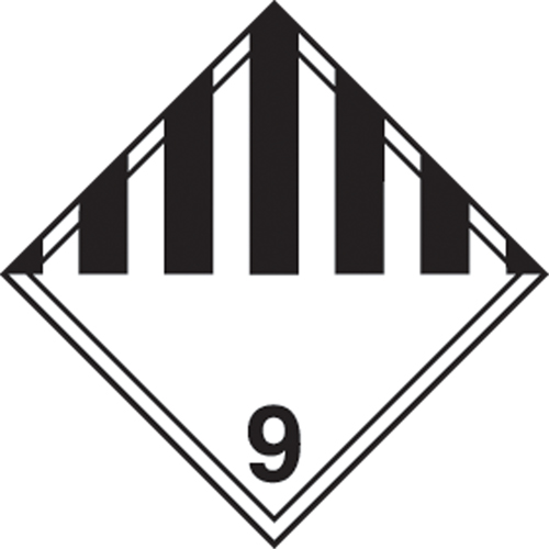 TDG Shipping Labels, Class 9, Miscellaneous Dangerous Goods, Vinyl Distribution Jean Lapalme