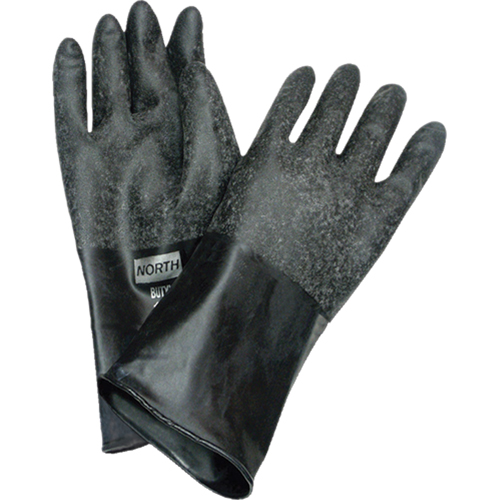 Chemical Resistant Gloves, Size Medium/8, 14" L, Butyl Rubber, 32-mil Distribution Jean Lapalme