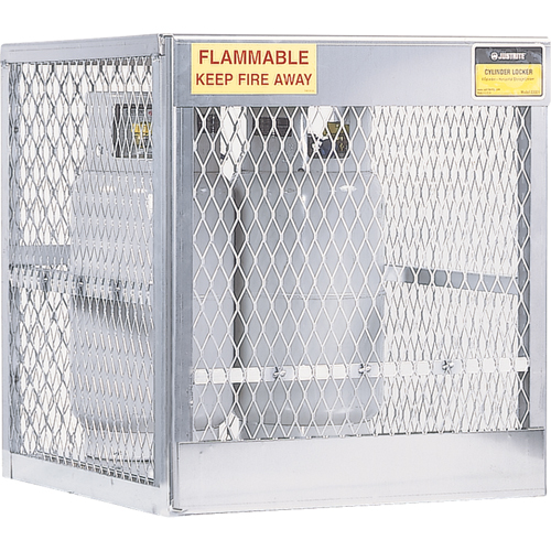 Armoires en aluminium pour bouteilles GPL, nbre de bouteilles: 4, 30" , 32" , 33-1/2" , Argent Distribution Jean Lapalme