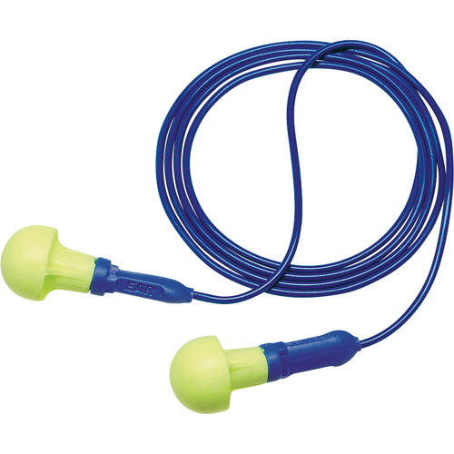 Bouchons d'oreilles d&eacute;tectables E-A-R Push-ins, Avec cordon, Taille unique, Vrac - Sac en poly, NRR dB NRR 28 dB Distribution Jean Lapalme