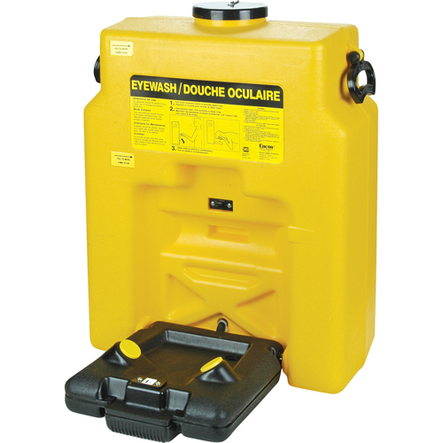 Douche oculaire, Aliment&eacute; par gravit&eacute;, Capacit&eacute; 14 gal., Conformit&eacute; ANSI Z358.1 Distribution Jean Lapalme