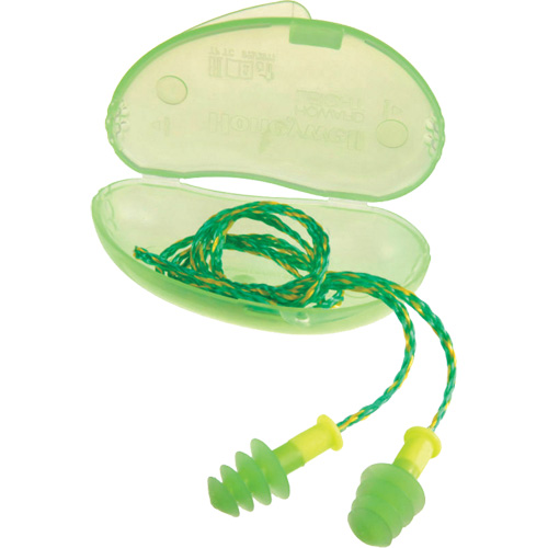 Bouchons d'oreilles Fusion de Howard Leight, Vrac - Boîte, Petit, Avec cordon Distribution Jean Lapalme