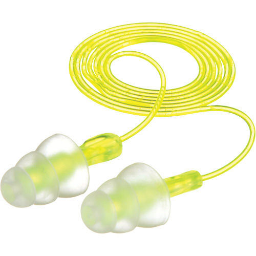 E-A-R Tri-Flange Reusable Earplugs, Corded, Bulk - Polybag, 26 dB NRR, One-Size Distribution Jean Lapalme