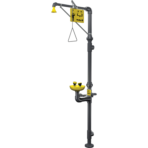 Corrosion-Resistant Emergency Shower & Eye/Face Wash Station Distribution Jean Lapalme