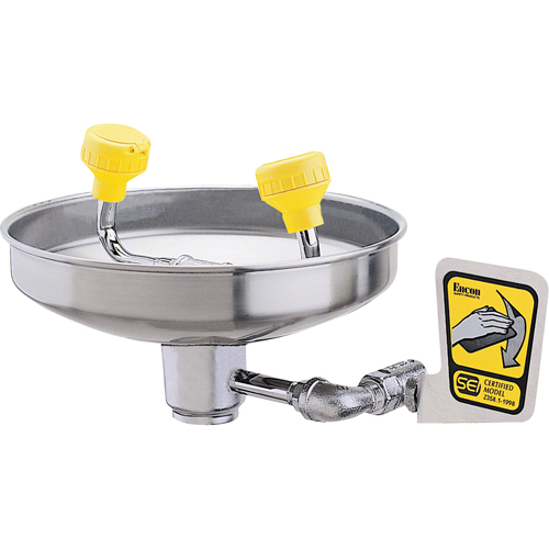 Eyewash With Acetal Heads, Wall-Mount Installation, Stainless Steel Bowl Distribution Jean Lapalme