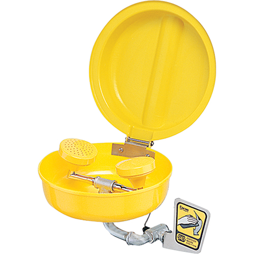 Eye/Face wash With Cover, Wall-Mount Installation, Plastic Bowl Distribution Jean Lapalme