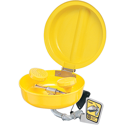 Eye/Face Wash With Cover, Pedestal Installation, Plastic Bowl Distribution Jean Lapalme