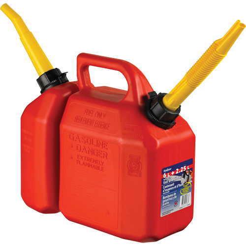 Combo jerrican essence/huile, 2,17 gal. US/8,25 L, Rouge, Conformes aux normes CSA/ULC Distribution Jean Lapalme