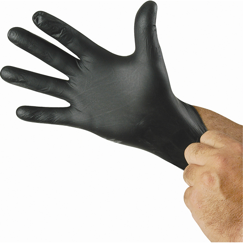 N-Dex&reg; Nighthawk Gloves, Small, Nitrile, 4-mil, Powder-Free, Black Distribution Jean Lapalme