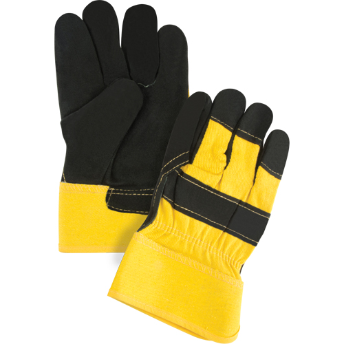 Gants d'ajusteur doubl&eacute;s pour l'hiver &agrave; chaleur sup&eacute;rieure, Grand, Paume en Cuir de vache refendu, Doublure en Thinsulate Distribution Jean Lapalme