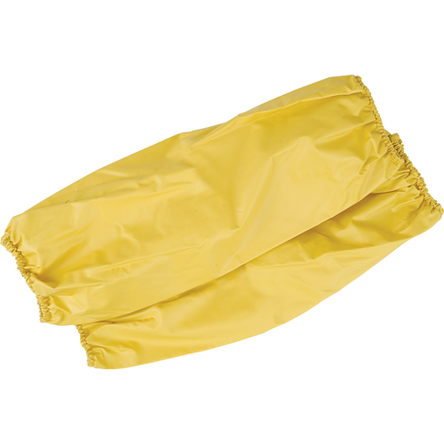 Manchettes jetables avec poignet &eacute;lastique, Longueur de 18", Polyester/PVC, Jaune Distribution Jean Lapalme