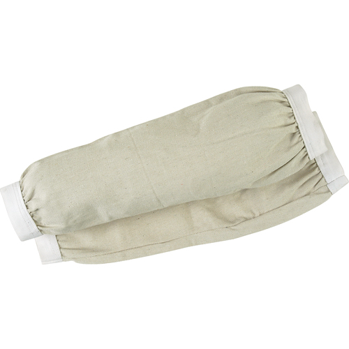 Manchettes jetables, Longueur de 18", Coton, Blanc Distribution Jean Lapalme