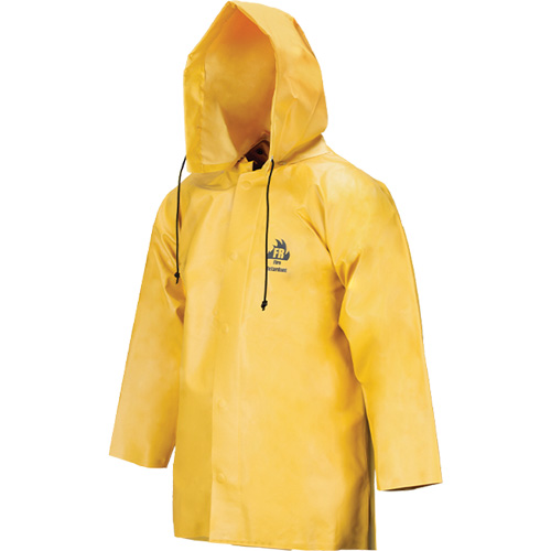 Manteau imperm&eacute;able Neo-slick r&eacute;sistant aux produits chimiques & &agrave; l'acide, 2T-Grand, Jaune, N&eacute;opr&egrave;ne Distribution Jean Lapalme