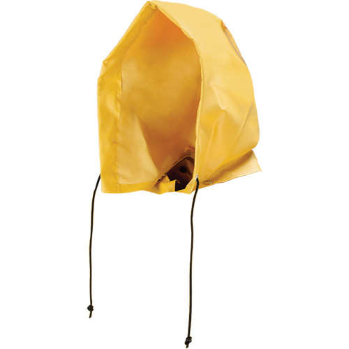 Capuchon imperm&eacute;ables Neo-slick r&eacute;sistants aux produits chimiques & &agrave; l'acide, Taille unique, Jaune, PVC Distribution Jean Lapalme