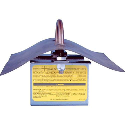 Permanent Roof Anchor, Roof, Permanent Use Distribution Jean Lapalme
