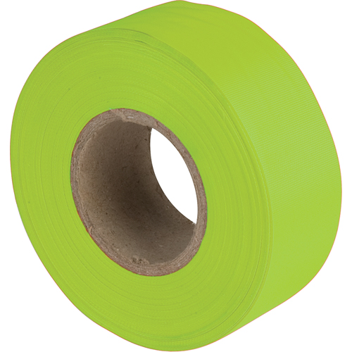 Rubans pour signalisation, 1,1875" la x 150' lo, Lime fluorescent Distribution Jean Lapalme