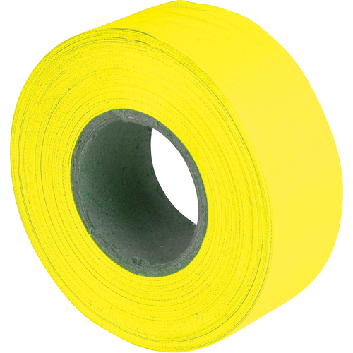 Rubans pour signalisation, 1,2" la x 150' lo, Jaune fluorescent Distribution Jean Lapalme