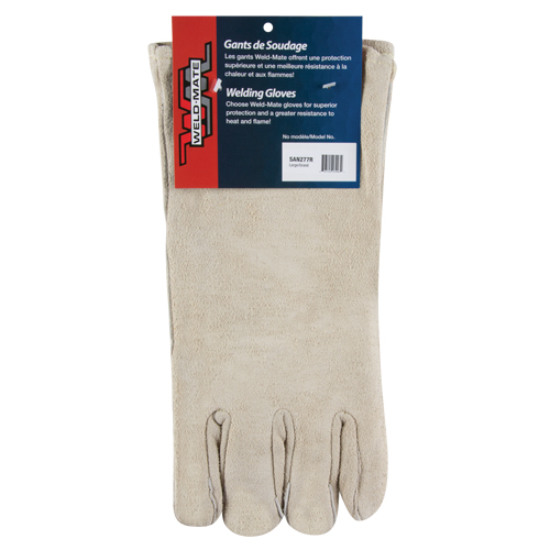 Gants de soudeur de premi&egrave;re qualit&eacute;, Cuir de vache refendu, Taille Grand Distribution Jean Lapalme