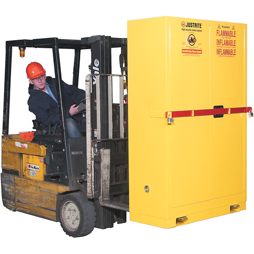 High Security Flammables Safety Cabinet with Steel Bar, 45 gal., 2 Shelves Distribution Jean Lapalme