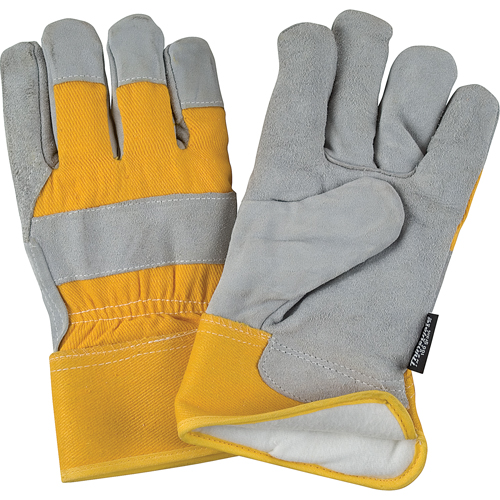 Gants d'ajusteur doubl&eacute;s pour l'hiver &agrave; chaleur sup&eacute;rieure, Moyen, Paume en Cuir de vache refendu, Doublure en Thinsulate Distribution Jean Lapalme