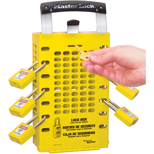 Bo&agrave;tes de verrouillage Latch Tight, Jaune Distribution Jean Lapalme