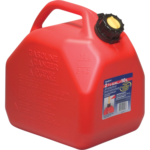 Jerry Cans, 2.5 US gal./10 L, Red, CSA Compliant/ULC Distribution Jean Lapalme