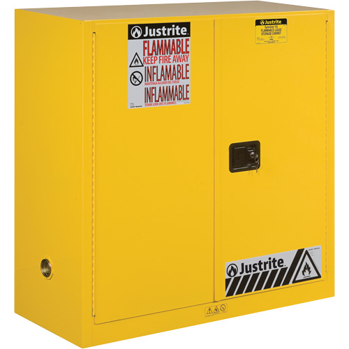 Armoires Sure-Grip EX pour produits inflammables, 30 gal., 1 Porte(s), 43" La x 44" h x 18" p Distribution Jean Lapalme