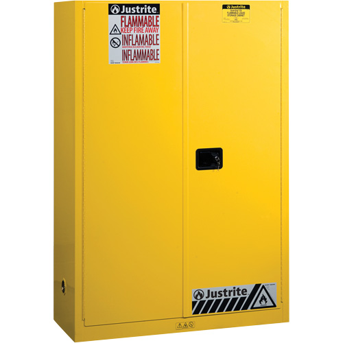 Armoires Sure-Grip EX pour produits inflammables, 45 gal., 2 Porte(s), 43" La x 65" h x 18" p Distribution Jean Lapalme
