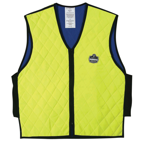 Vestes refroidissantes &agrave; &eacute;vaporation humide Chill-Its 6665, Moyen, Jaune lime haute visibilit&eacute; Distribution Jean Lapalme