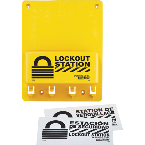 Compact Lockout Station, None Padlocks, 4 Padlock Capacity, Padlocks Not Included Distribution Jean Lapalme