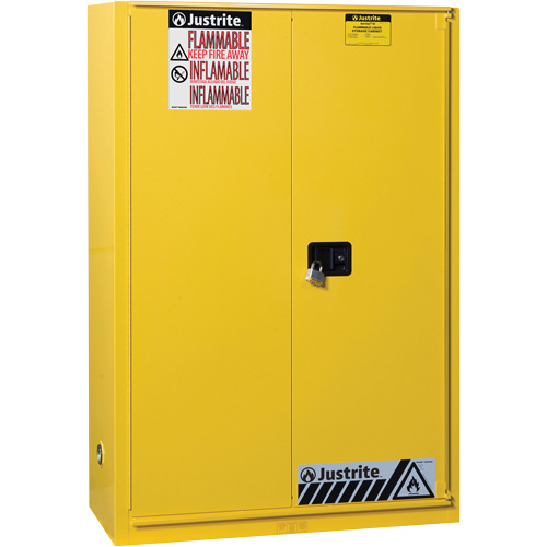 Armoires Sure-Grip EX pour produits inflammables, 45 gal., 1 Porte(s), 43" La x 65" h x 18" p Distribution Jean Lapalme