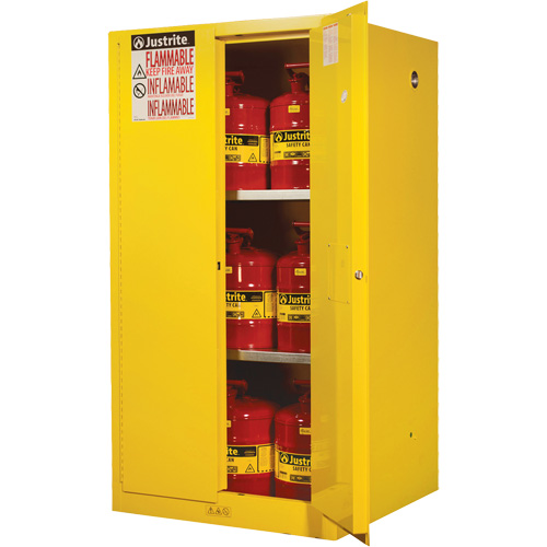 Armoires Sure-Grip EX pour produits inflammables, 60 gal., 2 Porte(s), 34" La x 65" h x 34" p Distribution Jean Lapalme
