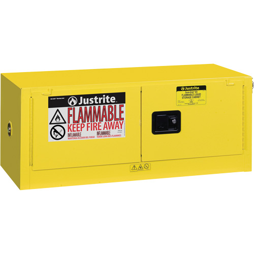 Sure-Grip&reg; EX Piggyback Flammable Safety Cabinet, 17 gal., 2 Door, 43" W x 24" H x 18" D Distribution Jean Lapalme