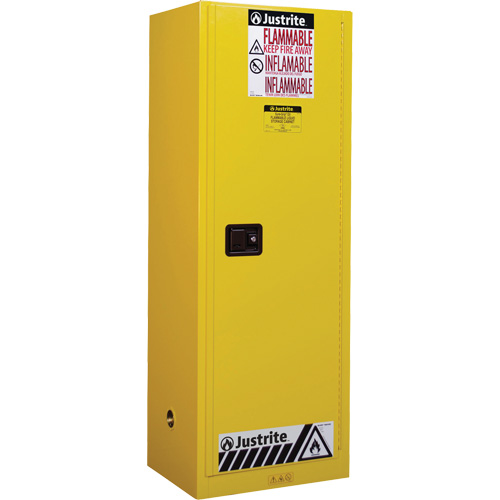 Armoire de s&eacute;curit&eacute; pour produits inflammables EX Slimline Sure-Grip , 22 gal., 1 Porte(s), 23,25" La x 65" h x 18" p Distribution Jean Lapalme
