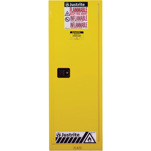 Armoire de s&eacute;curit&eacute; pour produits inflammables EX Slimline Sure-Grip , 22 gal., 1 Porte(s), 23,25" La x 65" h x 18" p Distribution Jean Lapalme