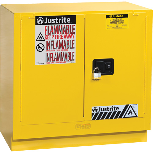 Armoire de s&eacute;curit&eacute; pour dessous de comptoir pour produits inflammables EX Sure-Grip, 22 gal., 2 Porte(s), 35" La x 35" h x 22" p Distribution Jean Lapalme