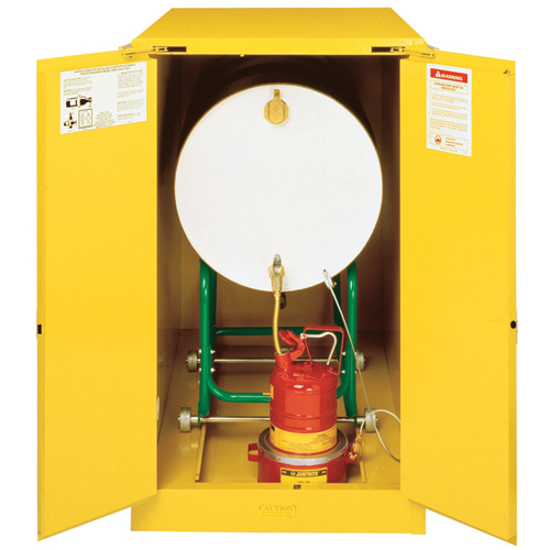 Armoires Sure-Grip EX pour entreposage de barils &agrave; l'horizontale, Capacit&eacute; de 55 gal. US, Jaune Distribution Jean Lapalme