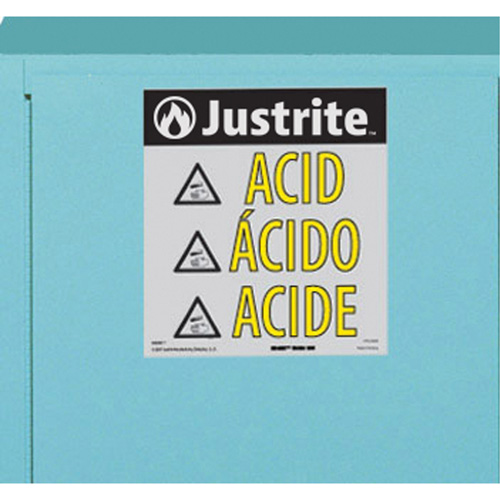 ChemCor&reg; Lined Acid/Corrosive Storage Cabinets, 22 gal., 35" x 35" x 22" Distribution Jean Lapalme